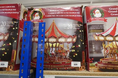 Lot 2078 - Mr. Christmas animated LED light up carousel