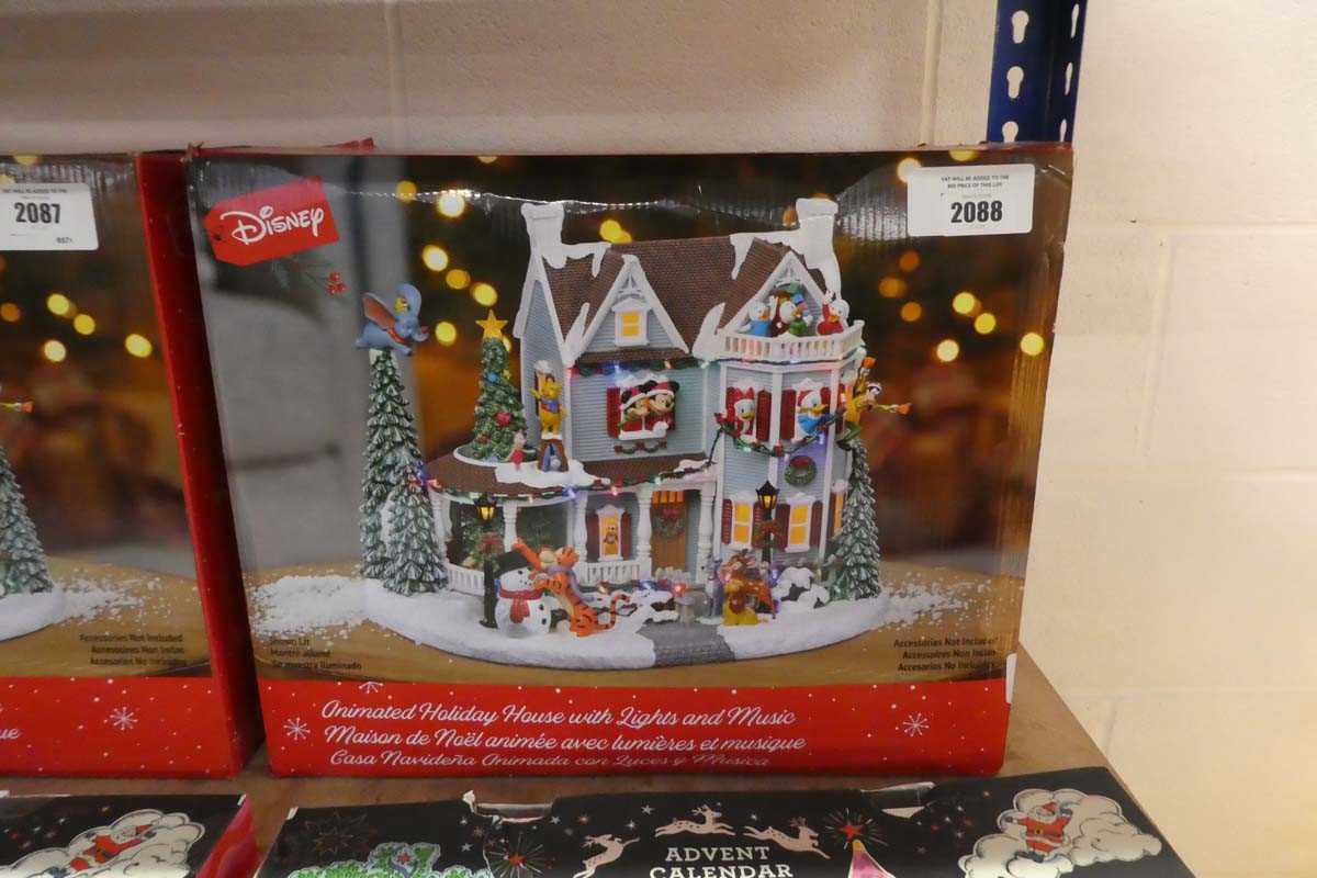 Lot 2088 - Disney animated holiday house with integrated...