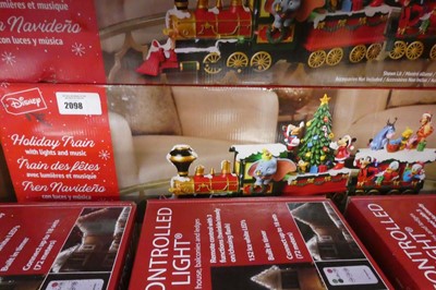 Lot 2098 - Disney battery operated Christmas train with...