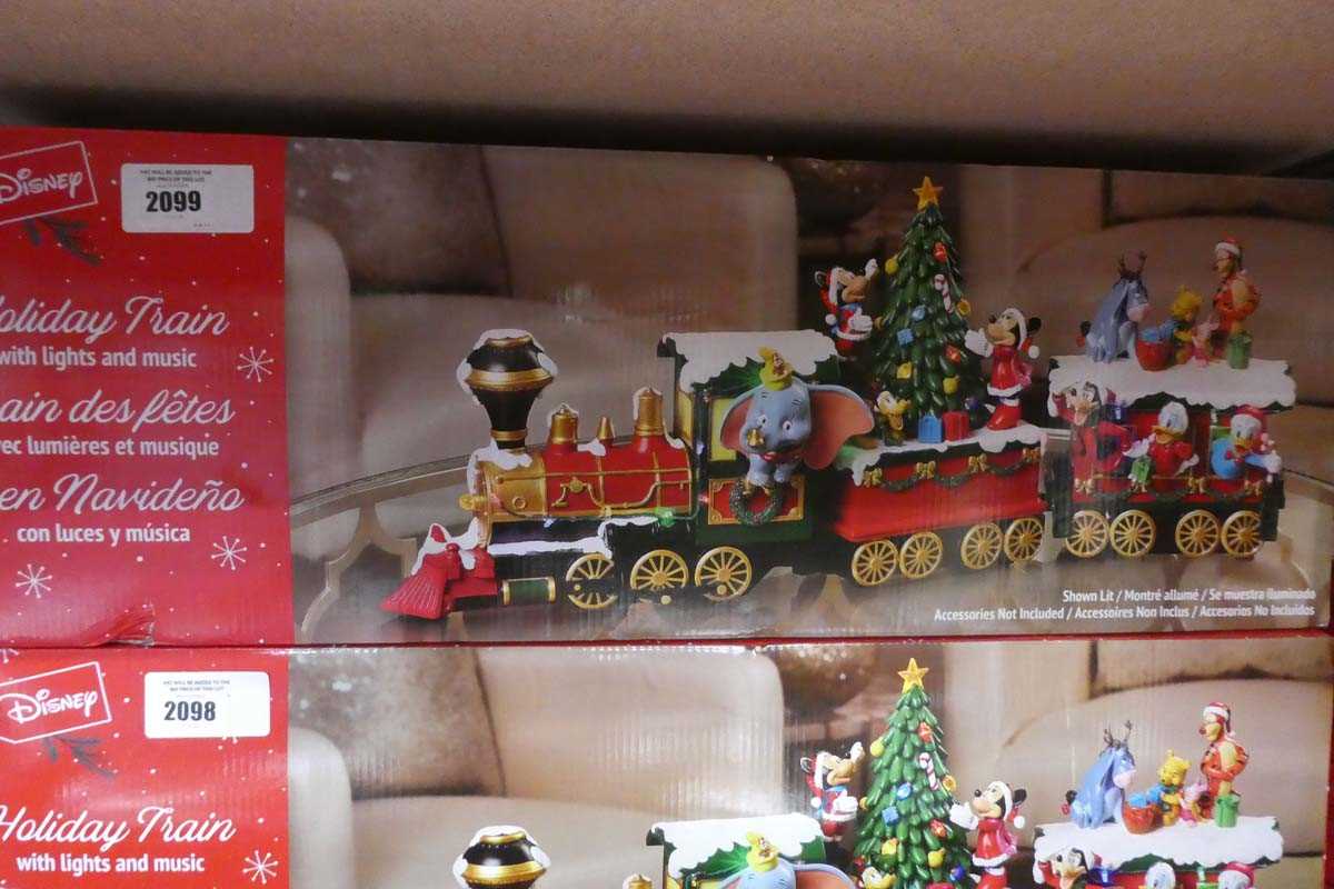 Lot 2099 - Disney battery operated Christmas train with...