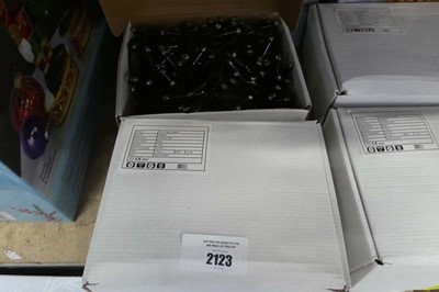 Lot 2123 - 2 boxes of ice white LED cluster lights