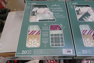 Lot 2139 - 5 Hallmark recyclable 20 piece Christmas gift...