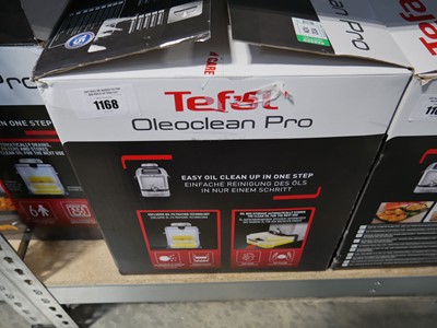 Lot 1168 - Tefal Oleoclean Pro deep fryer, boxed