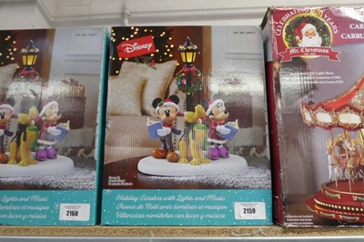 Lot 2159 - Disney holiday carollers with integrated...