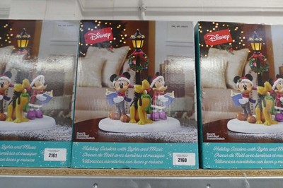 Lot 2160 - Disney holiday carollers with integrated...