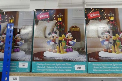 Lot 2161 - Disney holiday carollers with integrated...