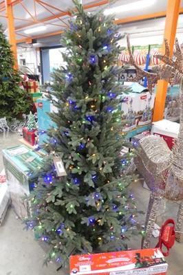 Lot 2169 - 6' artificial pre lit Christmas tree with...