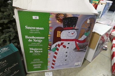 Lot 2175 - Large outdoor snowman with integrated lighting