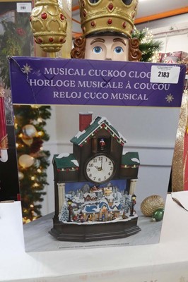 Lot 2183 - Christmas themed musical cuckoo clock