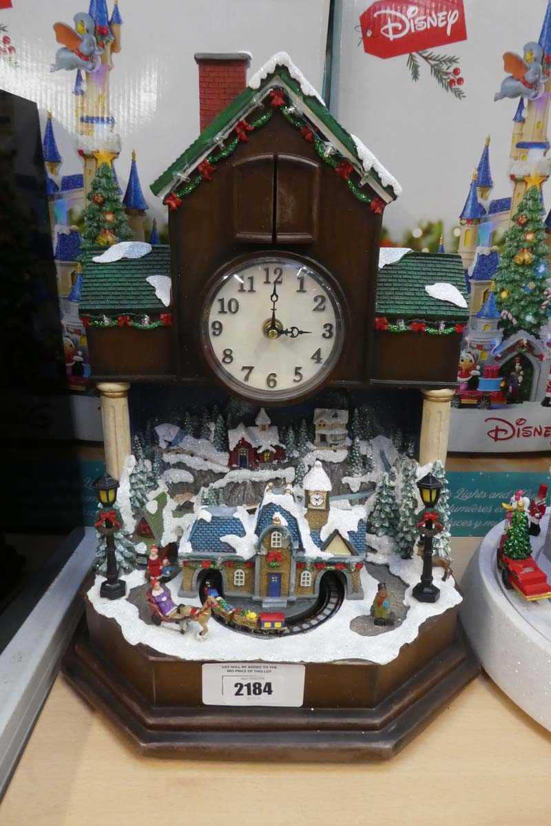 Lot 2184 - Christmas themed musical cuckoo clock