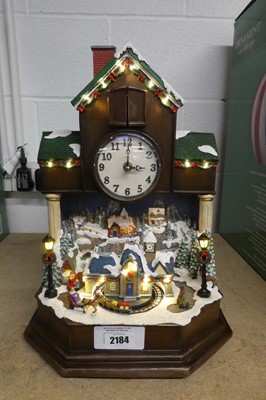 Lot 2184 - Christmas themed musical cuckoo clock