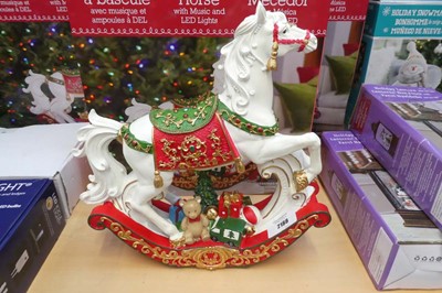 Lot 2188 - Christmas themed walking horse with integrated...