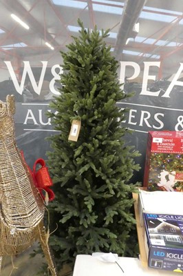 Lot 2192 - 6' pre lit artificial Christmas tree with...