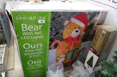 Lot 2200 - 8' outdoor pre lit Christmas teddy bear