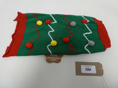 Lot 2262 - Pet Collection dog Christmas jumper - size...