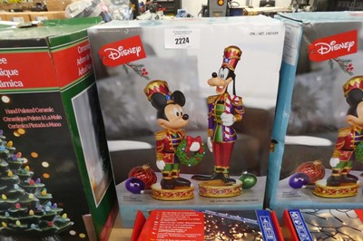 Lot 2224 - Disney 2 piece nutcracker set with integrated...