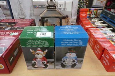 Lot 2232 - Christmas themed battery operated snow globe...