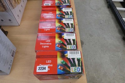 Lot 2234 - 4 boxes of indoor/outdoor LED Christmas lights