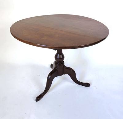 Lot 20 - A George III mahogany tilt-top supper table on...