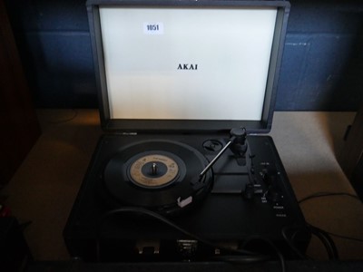 Lot 1051 - Akai portable record player