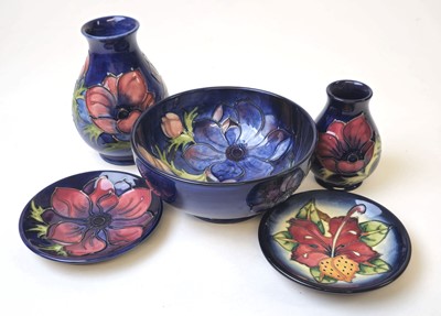 Lot 246 - A Moorcroft bowl, di. 16 cm, together with a...