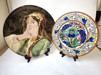 Lot 253 - An Art Nouveau pottery charger by Taylor...