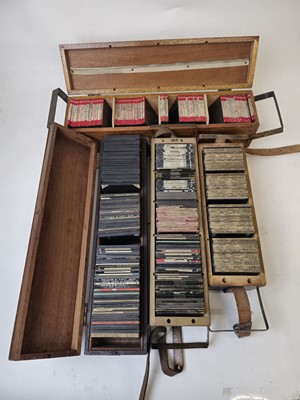 Lot 324 - Four boxes of glass magic lantern slides...