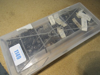 Lot 1149 - Box of screws and spares for shotguns and rifles