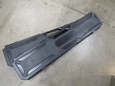 Lot 1421 - Two black plastic rifle cases