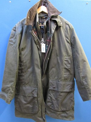 Lot 1254 - Barbour Northumbria wax jacket size 40 ins and...