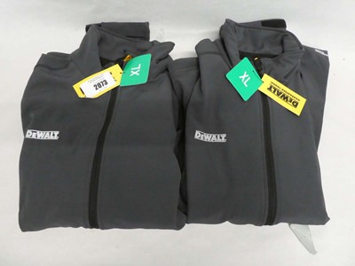 Lot 2 men's DeWalt water resistance work jackets...