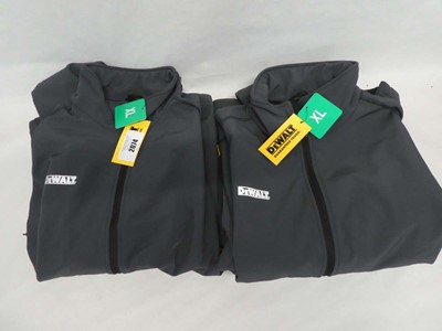 Lot 2 men's DeWalt water resistance work jackets...