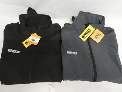 Lot 2 men's DeWalt water resistance work jackets...