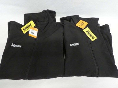 Lot 2 men's DeWalt water resistance work jackets...