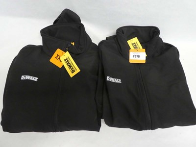 Lot 2 men's DeWalt water resistance work jackets...