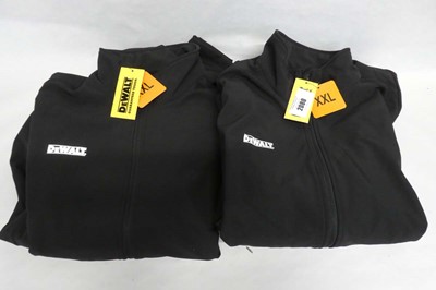 Lot 2 men's DeWalt water resistance work jackets...