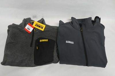 Lot Men's Dewalt 1/4 zip jumper together with a...