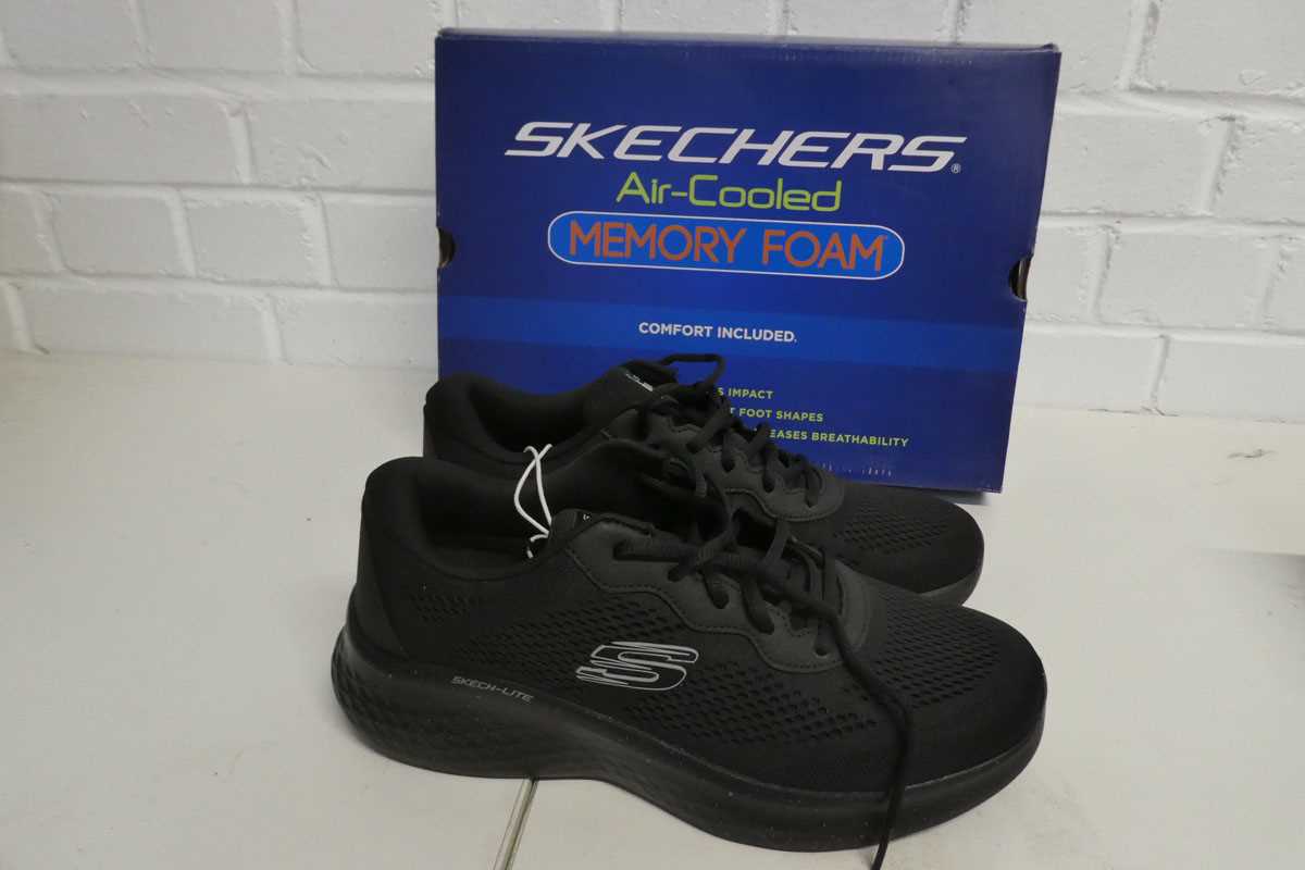 Lot 1329 - Boxed pair of men's Skechers sketch lite air...