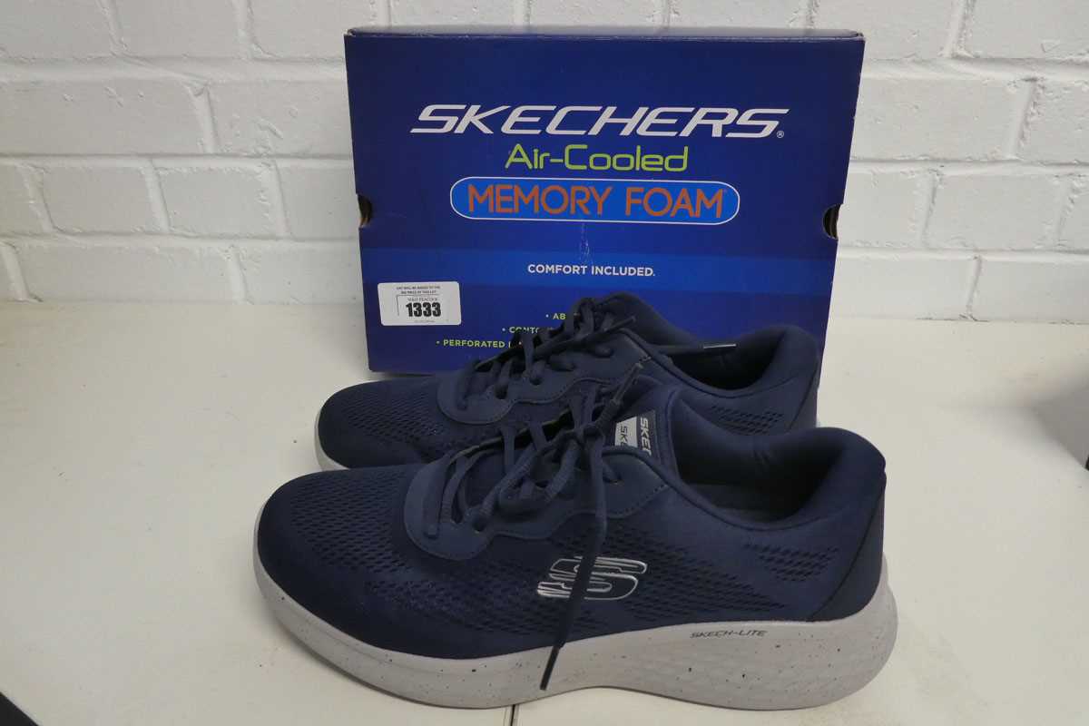 Lot 1333 - Boxed pair of men's Skechers sketch lite air...