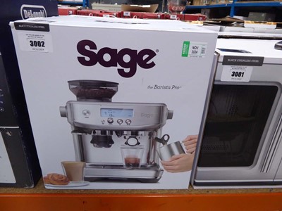 Lot 3004 - Sage The Barista Pro coffee machine