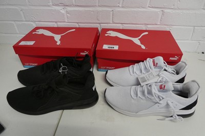 Lot 1368 - 2 boxed pairs of men's Puma electron street...