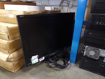 Lot 2343 - Nec 22" LCD monitor with stand