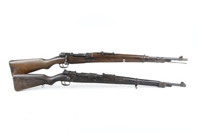 Lot 1743 - (S1/S2) Two Mauser K98 bolt-action service...