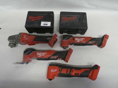 Lot Milwaukee M18 CAG115XPVB 115mm 18V cordless...