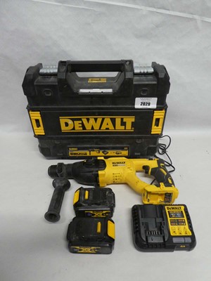 Lot Cased DeWalt (DCH033M2) 18V XR brushless SDS...