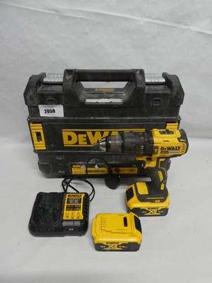 Lot Cased DeWalt (DCD778P2T) 4 piece XR brushless...