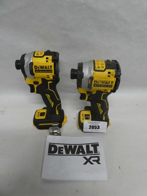 Lot 2 DeWalt (DCF850) 18V XR brushless cordless...