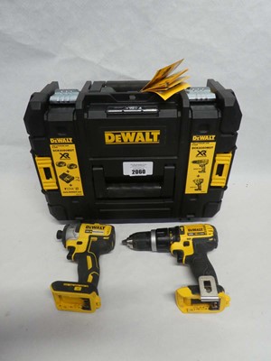 Lot Cased DeWalt (DCK2060M2T) XR brushless 18V 2...