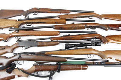 Lot 1757 - (S1) Ten various rifles, all for parts or...