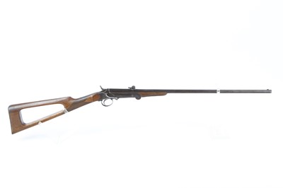 Lot 741 - (S1) .22 Belgian semi-hammer single-shot rifle,...